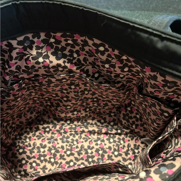 Vera Bradley Black Quilted Tote Bag - Picture 4 of 8